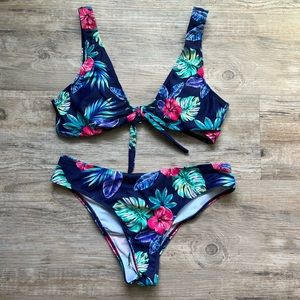 Floral print bikini